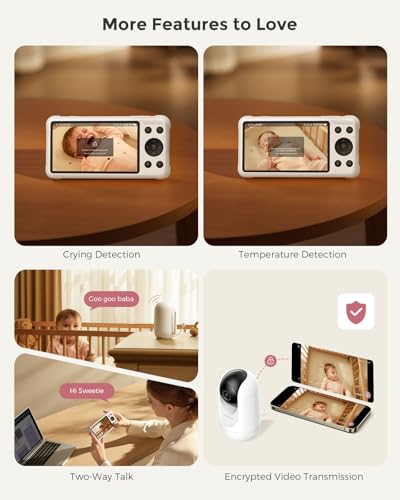 BM04 Smart WiFi Baby Monitor with 2 Cameras