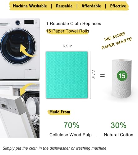 Swedish Dishcloths for Kitchen (6 Count)