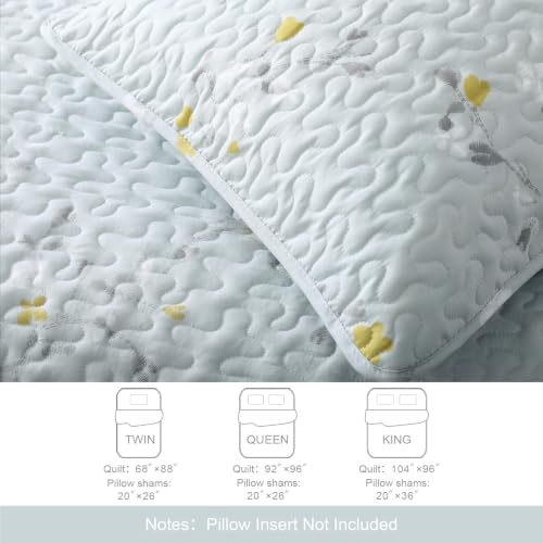Reversible Boho Quilt King Size Aqua (3 Count)