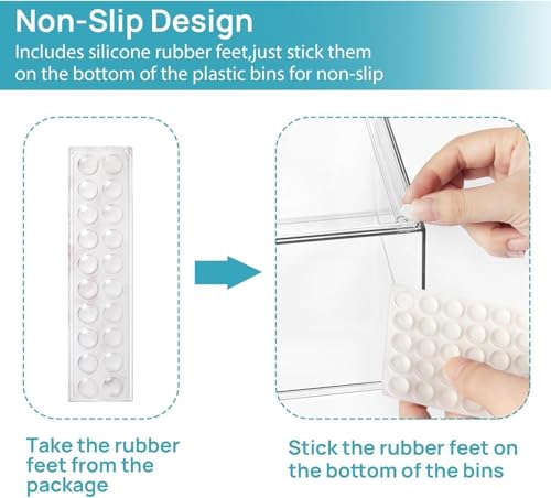 Clear Stackable Storage Drawers Set of 10 (10 Count)