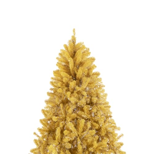 9ft Gold Christmas Tree with Lights
