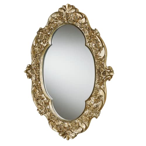 Victoria Rose Oval Vintage Wall Mirror