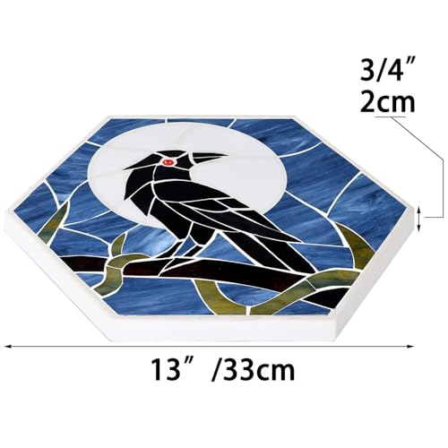 MSS004 Tiffany Style Stained Glass Mosaic Decorative Stepping Stone for Garden Decor