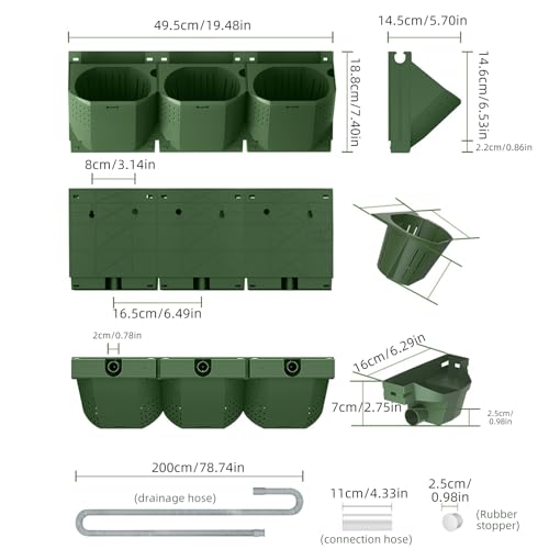 36 Pockets Self Watering Wall Mounted Vertical Planter
