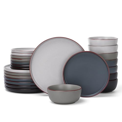 Mercury 24 Piece Stoneware Dinnerware Set