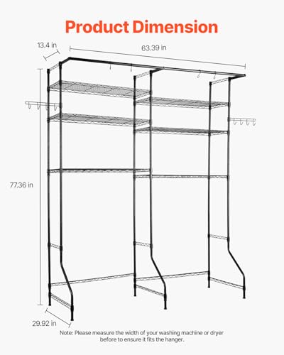 Over Washer and Dryer Storage Shelves 6