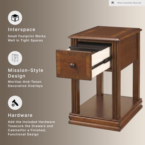 Breegin Narrow Chairside End Table