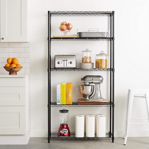 5 Shelf Adjustable Heavy Duty Steel Wire Rack