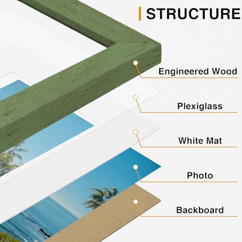 12x12 Picture Frames Set of 9 for Wall Mounting (9 Count)