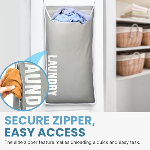 Hanging Laundry Hamper Bag XL 40x22" (2 Count)