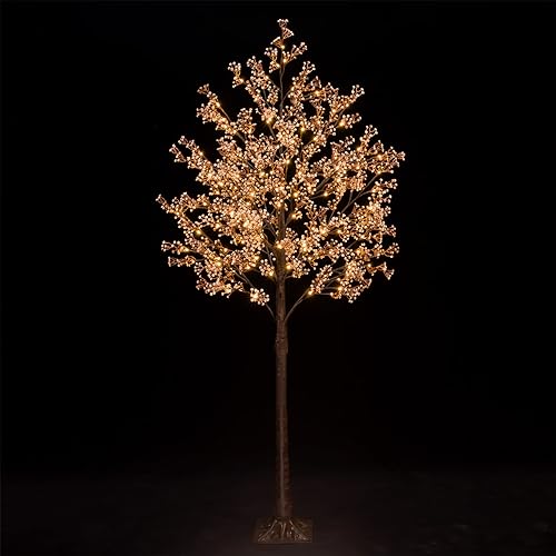 Lighted Baby's Breath Tree Set