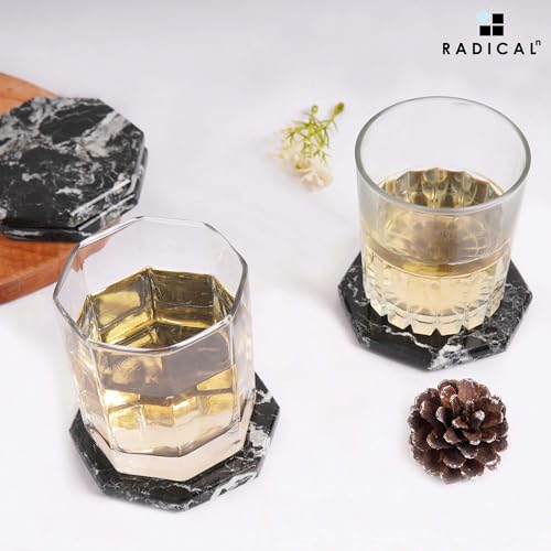 Star Marble Coasters Set of 6