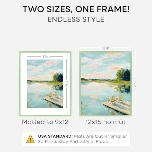 12x15 Green Picture Frame
