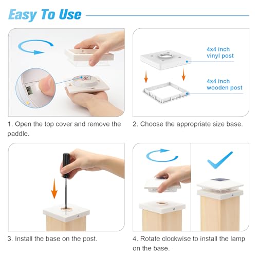 4x4 Solar Post Cap Lights (12 Count)