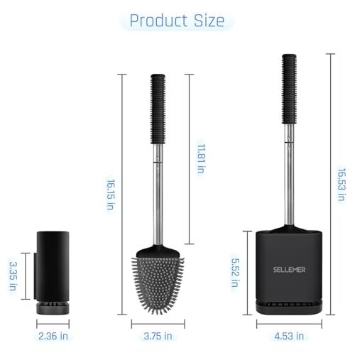 Silicone Toilet Brush (4 Count)