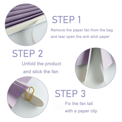 Purple Party Decorations DIY Purple Paper Fans Hanging Decoration 12in DIY