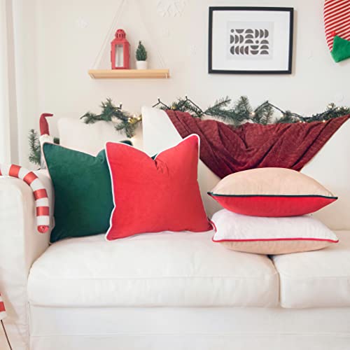 Christmas Decorative Throw Pillow Covers Cushion Cases (4 Count)