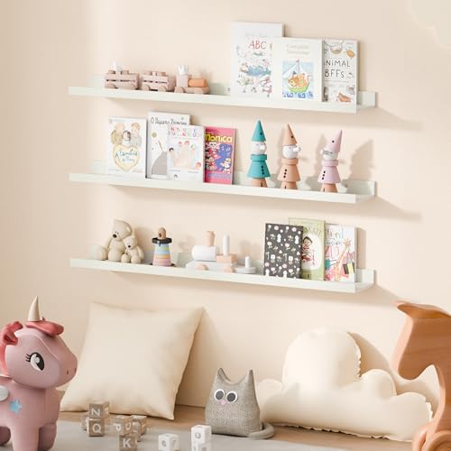 Floating Shelves for Wall Decor and Storage (6 Count)