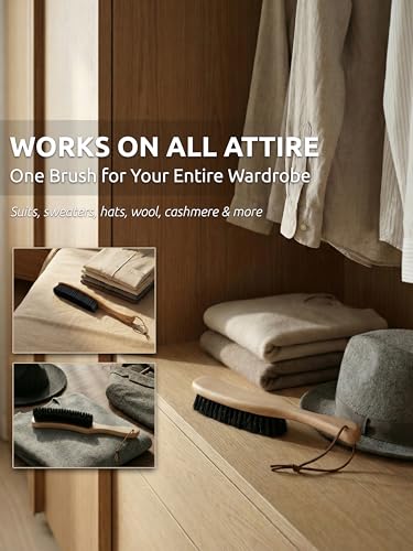Black Boar Clothes Brush for Suits