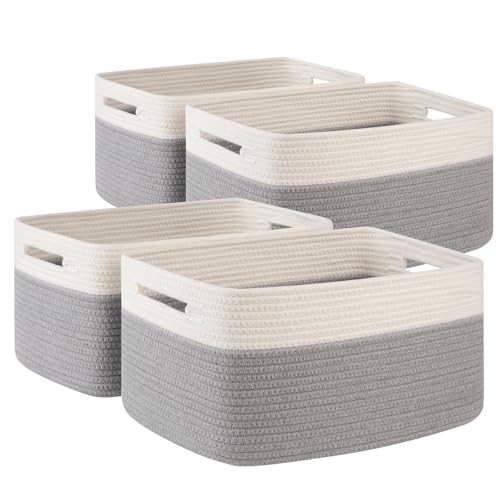 4 Pack Storage Baskets for Organizing (4 Count)
