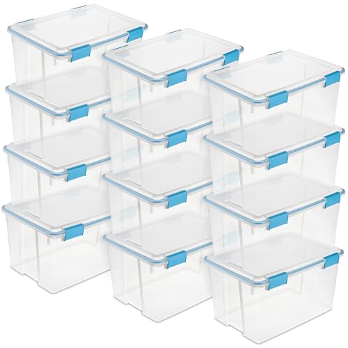 Gasket Storage Box with Lids for Home & Office (12 Count)