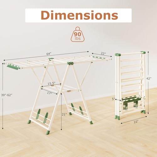 Foldable Metal Clothes Drying Rack
