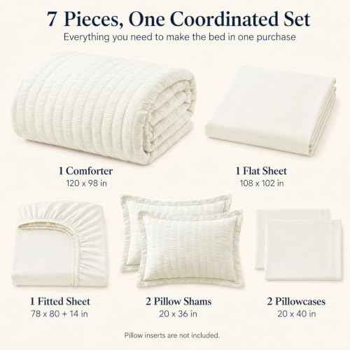 Oversized King Comforter Set 120x98 in