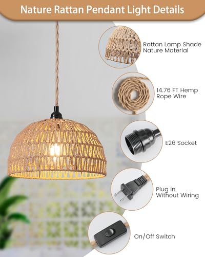 Rattan Hanging Lamp