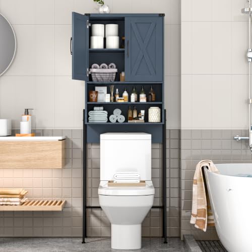 Metal Frame Over The Toilet Storage Cabinet