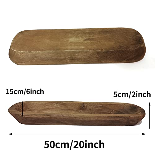 Wooden Dough Bowl Decor