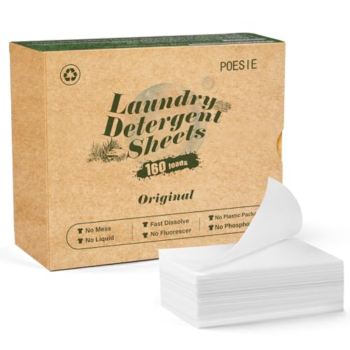 Laundry Detergent Sheets Rainy Glass Scent 160 Count