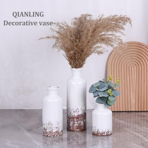 Gray Ceramic Vase Set (3 Count)