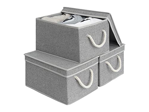 Storage Bins with Lids (3 Count)