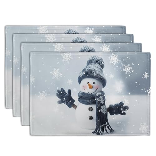 Snowman Placemats Set of 4 (4 Count)