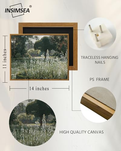 Framed Canvas Wall Art Vintage Decor