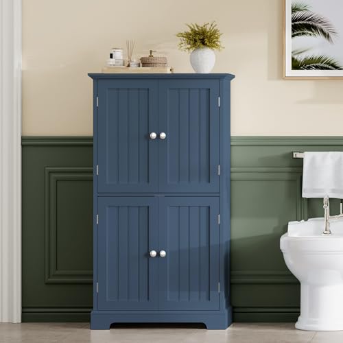 Bathroom Floor Cabinet with Adjustable Shelves