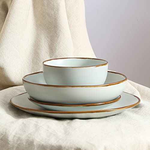 Brasa Stoneware 32 Piece Modern Dinnerware Set