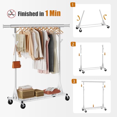 Clothes Rack Heavy Duty 530 LBS Capacity (16 Fl Oz)