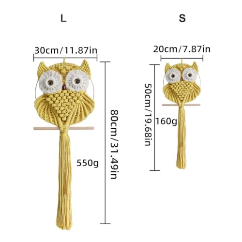 Owl Macrame Wall Hanging