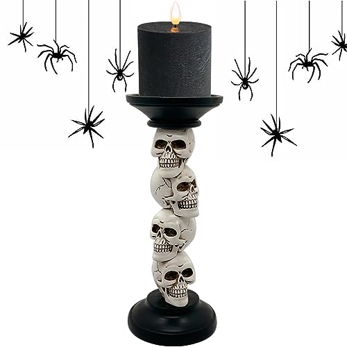 Pillar Candle Holder for Halloween Decoration Indoor