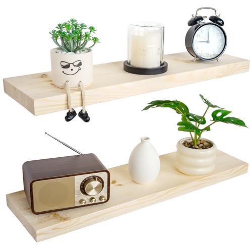 Wood Floating Shelves for Wall 30 inch (2 Count)