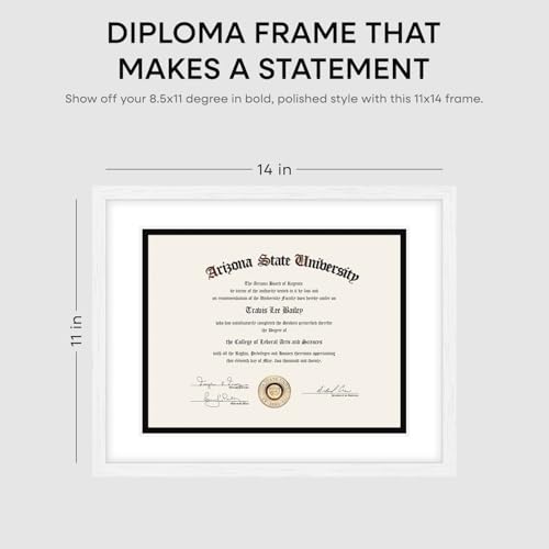 11x14 Black Oak Diploma Frame (2 Count)