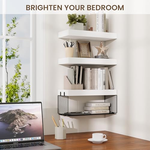 Bathroom Floating Shelf for Wall (3 Count)