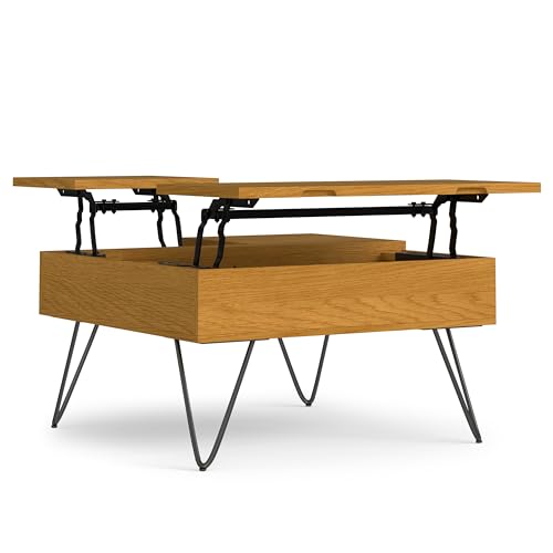 Hunter 36" Wide Solid Mango Wood Coffee Table in Natural