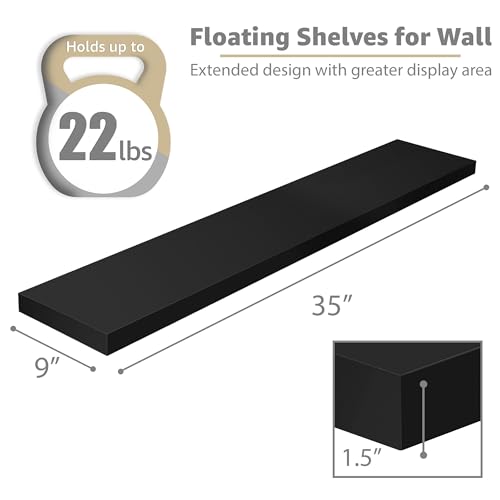 Floating Shelves for Wall Storage (2 Count)