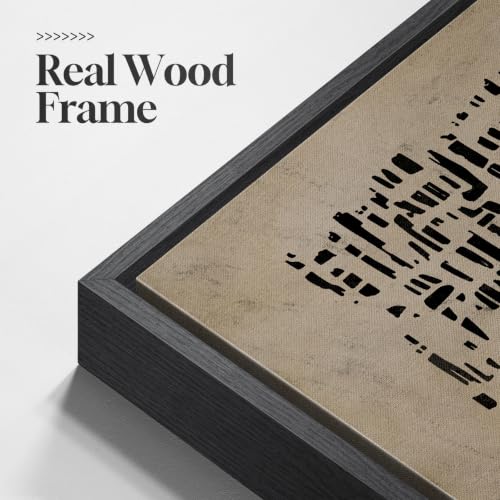 Large Framed Wabi Sabi Abstract Wall Art for Living Room