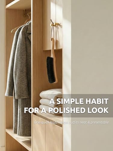 Black Boar Clothes Brush for Suits