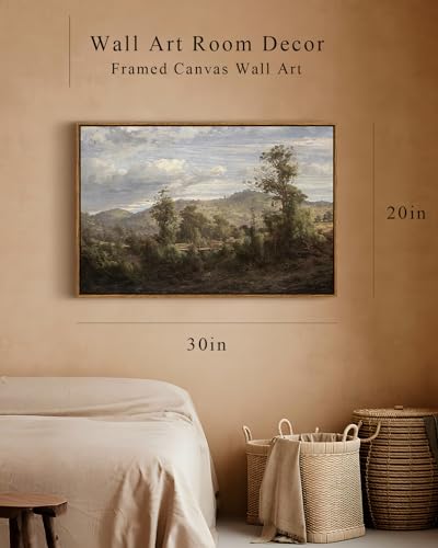 Framed Canvas Wall Art Vintage Decor