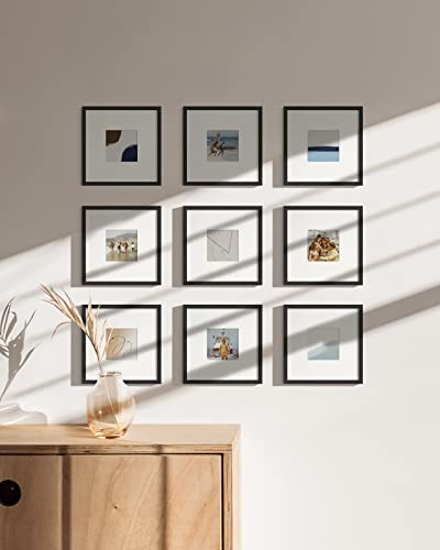 Black Oak Wood 8x8 Picture Frames