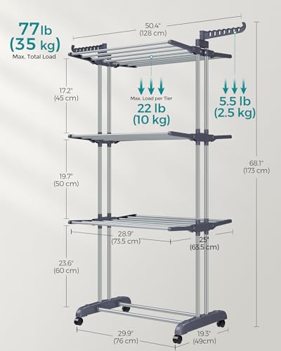 4 Tier Clothes Drying Rack